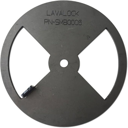 LavaLock® Smoker Pinwheel bbq air damper pit grill vent, STEEL 4 6 8 12 (6" diameter)