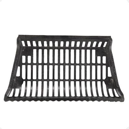 22 inch Fireplace Grate Heavy Duty, Cast Iron Fire Grate - 22" W x 12" D x 5.25" H (2" Clearance)