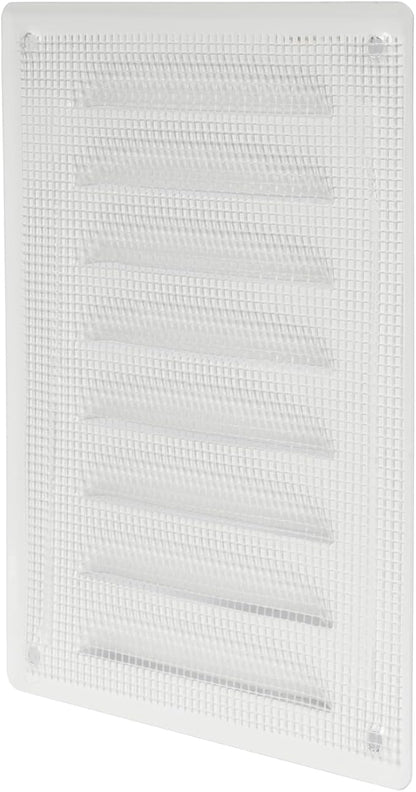 Repa Market 5.5" x 7.5" Inch White Steel Air Vent Cover with Screen Mesh – Scratch-Resistant Powder-Coated Grille – for Ceiling or Wall – HVAC Return or Supply Vent – Indoor Outdoor Use