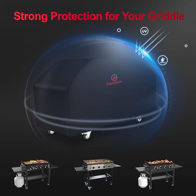 Comnova Griddle Cover for Blackstone 36 Inch - 600D Flat Top Griddle Cover Without Hood, 36" Outdoor Grill Covers Heavy Duty Waterproof for Blackstone 1554, 1825 and More