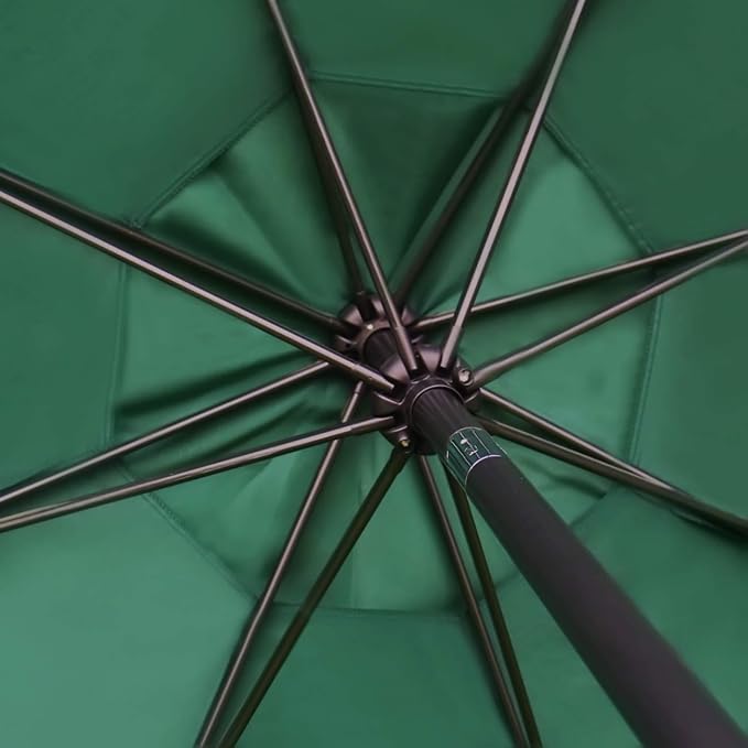 Sunnyglade 9' Solar LED Patio Umbrella, 8 Ribs, Tilt & Crank | 9Ft Patio - Image 4