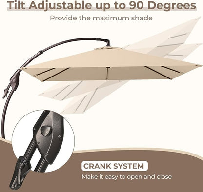 Grand patio 10x10 FT Cantilever Square Umbrella - Image 4