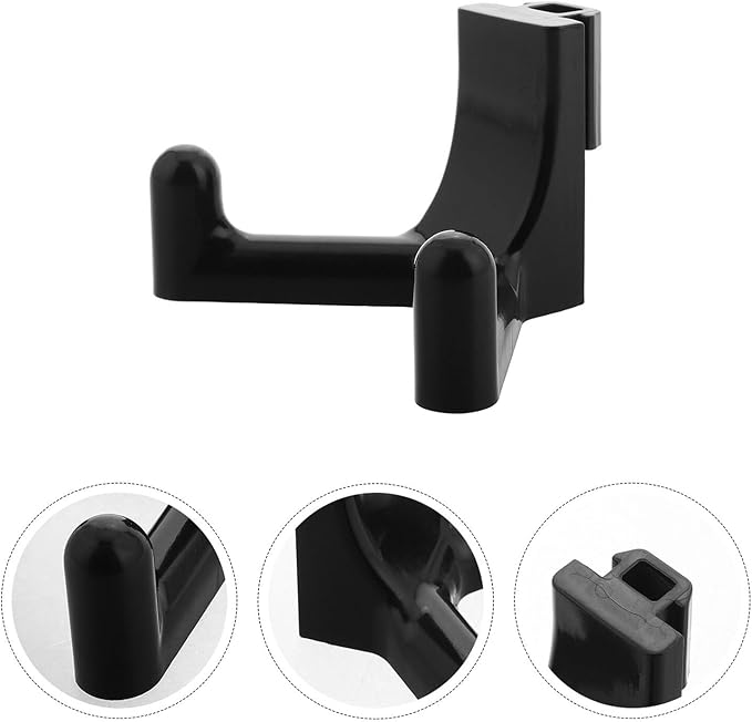Shed Tool Storage Hooks Wall-Mounted Garden Shovel Hanging Rack Utility Hooks for Shed Side Panel Organizer Black