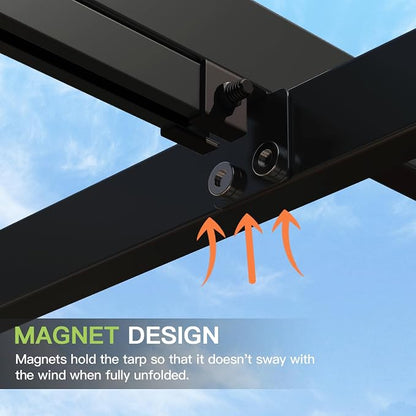 Aoxun 10'x10' Outdoor Pergola, Patio Pergola - Image 3
