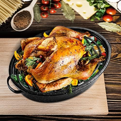 Roasting Rack Enamel 10"*6.5"Fits 13In Roasting Pan, Dishwasher Safe - Image 2