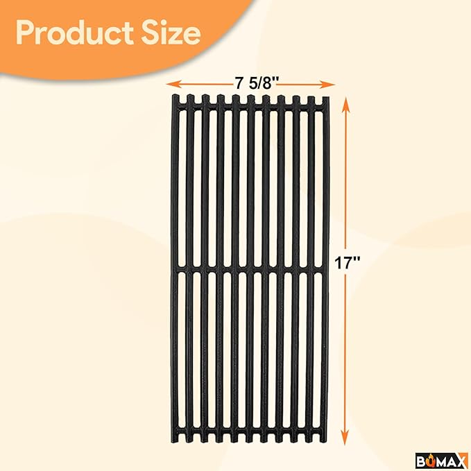 BQMAX 17" Cooking Grate Replacement Parts for Charbroil TRU Infrared 3 Burner 463242516 463355220 466242516 463246018 466242515 466242615 463243016 G466-2400-W1 for Charbroil Grill Replacement Parts