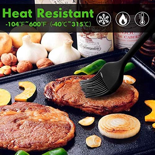 HOTEC 600℉ Heat Resistant Silicone Basting &Pastry Brushes - Image 5