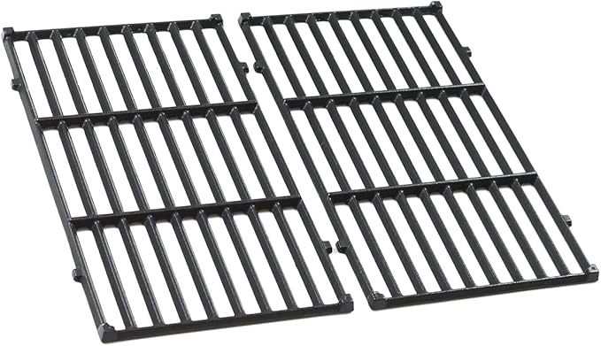 17.5 Inch 7637 Cooking Grates for Weber Spirit & Spirit II 200 Series Spirit E210 Spirit E220 Spirit S210 S220 with Front Control, Cast Iron Grates Replacement Parts for Weber Spirit 2 Burner E-210