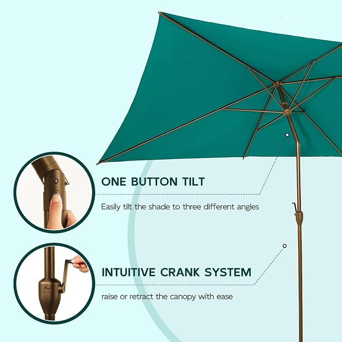 Abba Patio 6.5FT Outdoor Patio Umbrella Outdoor Table Umbrella - Image 2