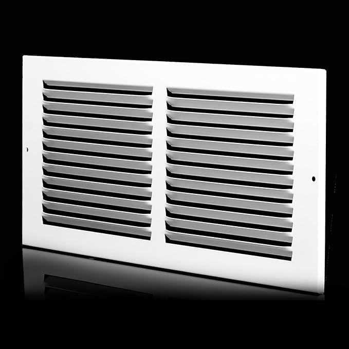 14 x 10 Vent Cover (Duct Opening Size), Air Return Vent Cover, AC Vent Cover, Cold Air Return Vent Cover, Flat Return Air Grilles, Outer Dimensions:15.75"W x 11.75"H (14"W x 10"H, Duct Opening)