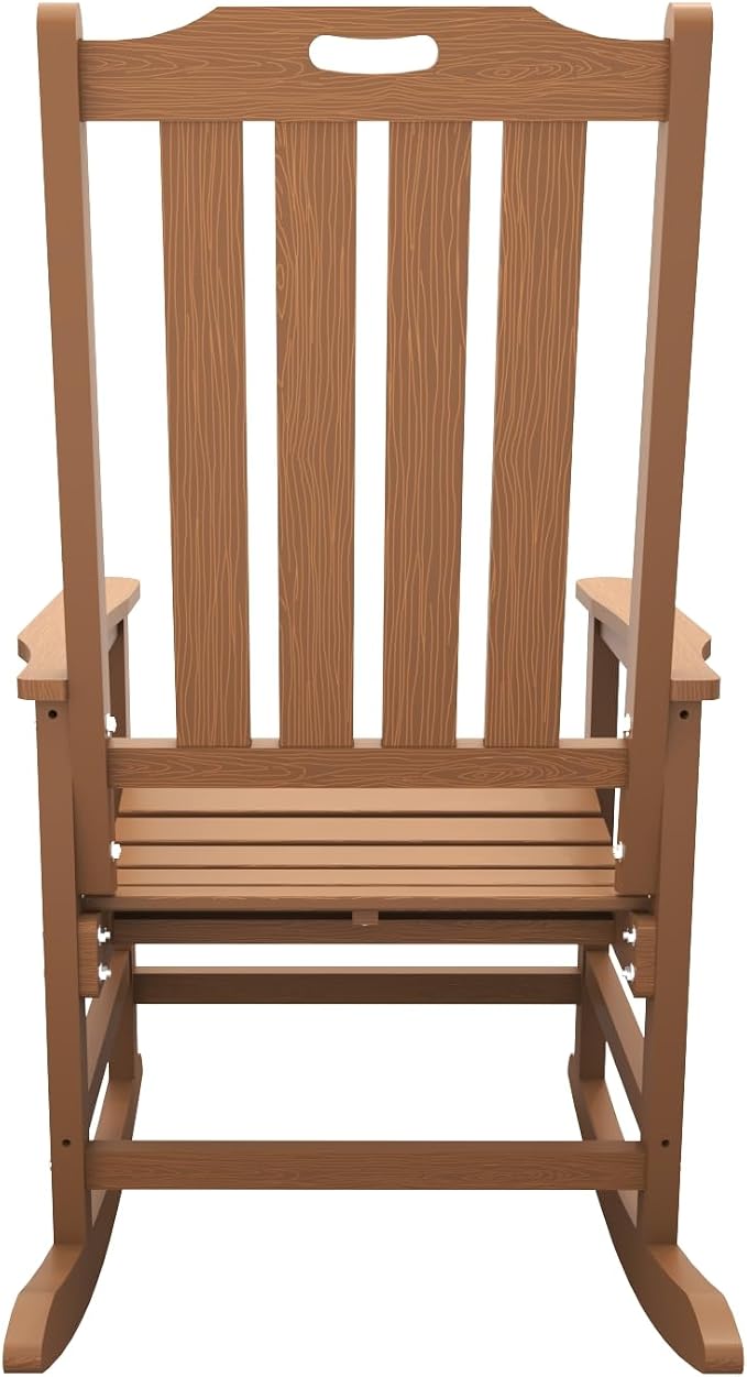 THOEOE Outdoor Rocking Chairs Set of 4, Oversized Patio Rocking Chair | HDPE - Image 9
