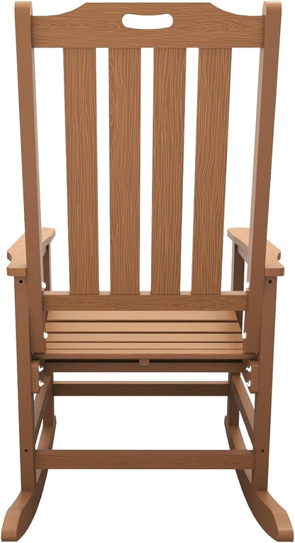 THOEOE Outdoor Rocking Chairs Set of 4, Oversized Patio Rocking Chair | HDPE - Image 9