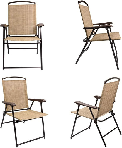 Devoko Patio Folding Chair Deck Sling Chair | Camping Garden Pool Beach Using - Image 4