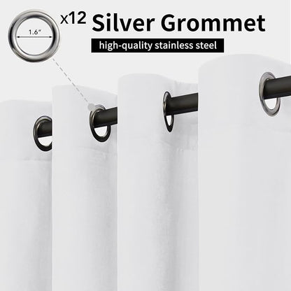 Easy-Going Outdoor Curtains for Patio 1 Panel, 110x96 inch, Weatherproof - Image 2