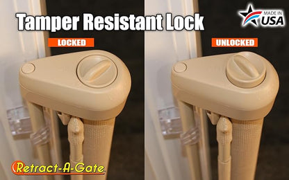 Retract-A-Gate 72" Café: The Original and only Made in USA Retractable Baby, Dog, & Cat Gate