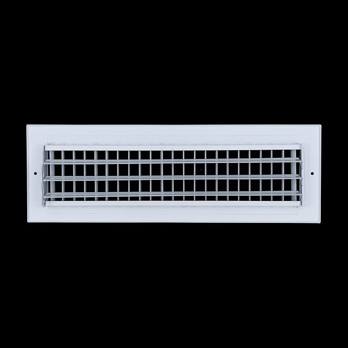 [6 Pack] Fits 16x4 Duct Opening Steel Adjustable Air Supply Grille by Handua | Register Vent Cover Grill for Sidewall and Ceiling | White | Out. Dim.: 17.75" X 5.75"