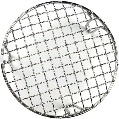 Stainless Steel BBQ Grill Grid with Legs, Round Grid Cooking Net, Even Heating for Outdoor Camping and Home Barbecue(30.5cm)