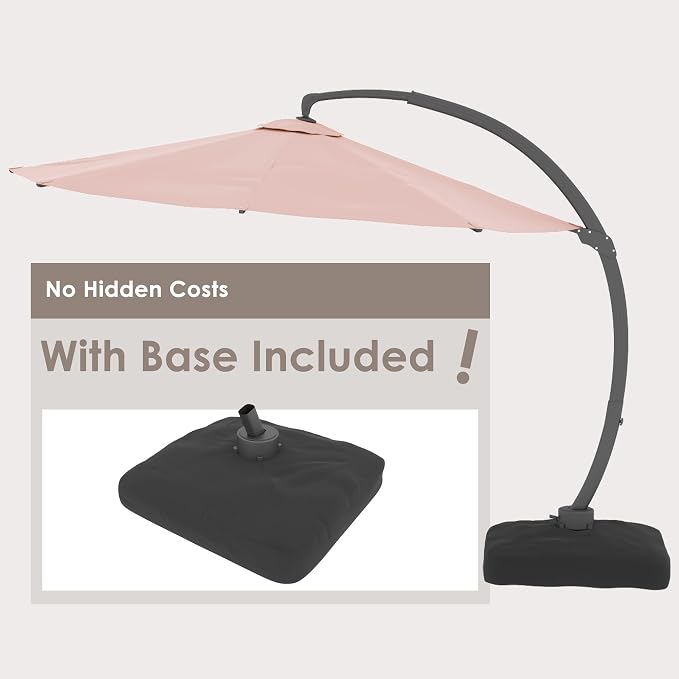 11FT All Aluminum Cantilever Patio Umbrella - Image 2
