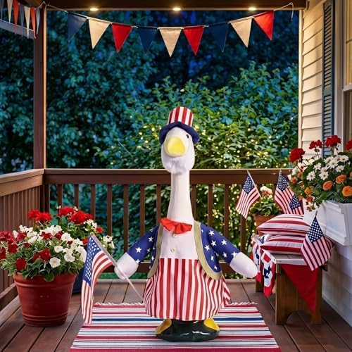 4th of July Porch Goose Outfit Patriotic Porch Costume - Image 5