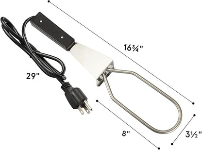 600W Electric Charcoal Starter Fire Lighter for BBQ Grill Smoker Fireplace, Firepit, Stove - Quickly Ignite Coals Briquettes Without Lighter Fluid or Matches - 29 Inch Power Cord