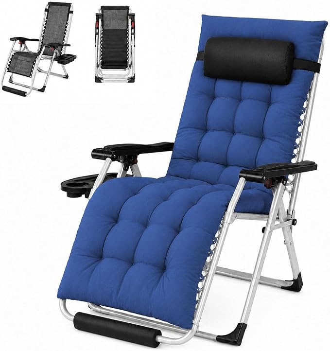Yaheetech 26" Zero Gravity Chair Adjustable, by Unknown