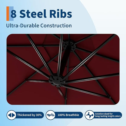 Garvee 10FT Offset Patio Umbrella - Image 6