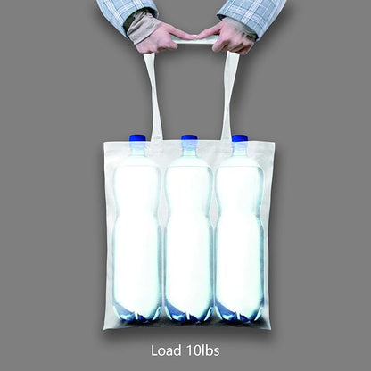 TOPDesign 5-Pack Economical 16"x15" White Cotton Tote Bag, Lightweight Medium Reusable Grocery Shopping Cloth Bags, Suitable for DIY, Advertising, Promotion, Gift, Activity