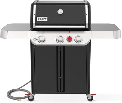 Weber Genesis E-325 Natural Gas Grill for Outdoor Cooking, 3 Burners, Black