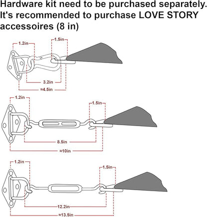 LOVE STORY 20' x 20' Rectangle Sun Shade Sail - Image 3