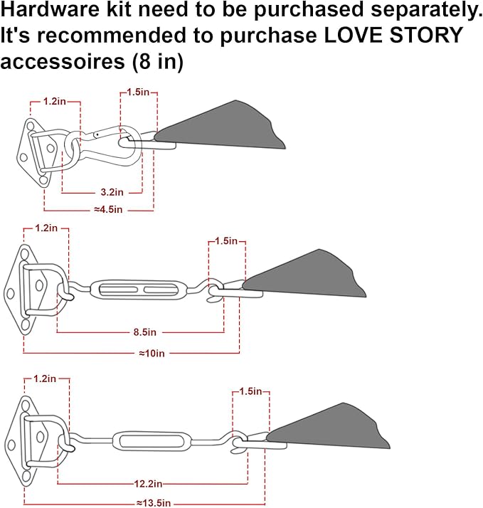 LOVE STORY 16' x 16' x 22' Triangle Sun Shade Sail - Image 3