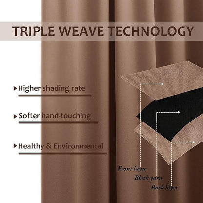 NICETOWN Room Divider Curtain for Patio 84 inch Length, Vertical Blinds - Image 4