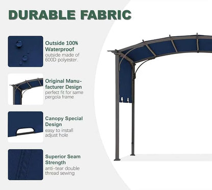 85" x 208" Universal Pergola Replacement Canopy Cover | Waterproof Shade Top - Image 3