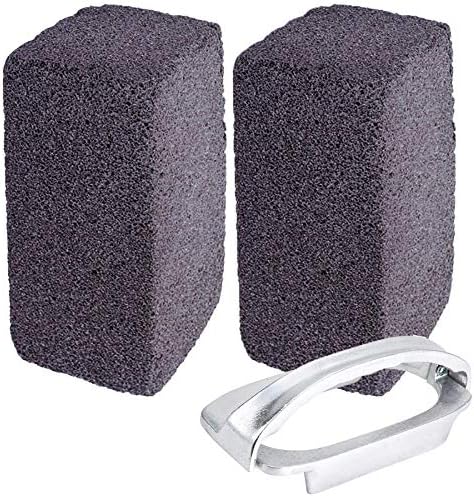 Tiger Chef 2 Griddle Cleaning Brick Blocks and Holder Grill Cleaning Brick by TigerChef
