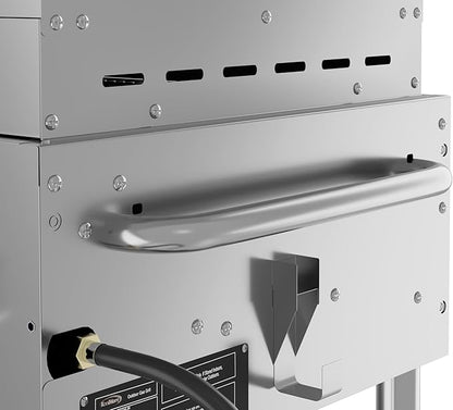 72 in. Commercial Outdoor Propane Gas Grill with Two 36 in. Pizza Ovens in Stainless-Steel, ETL Listed (CGKIT7-P36P36)