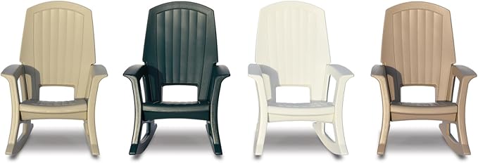 Rockaway Heavy Duty All Weather Rocking Chair, 2 Pack | Polyethylene Outdoor - Image 6