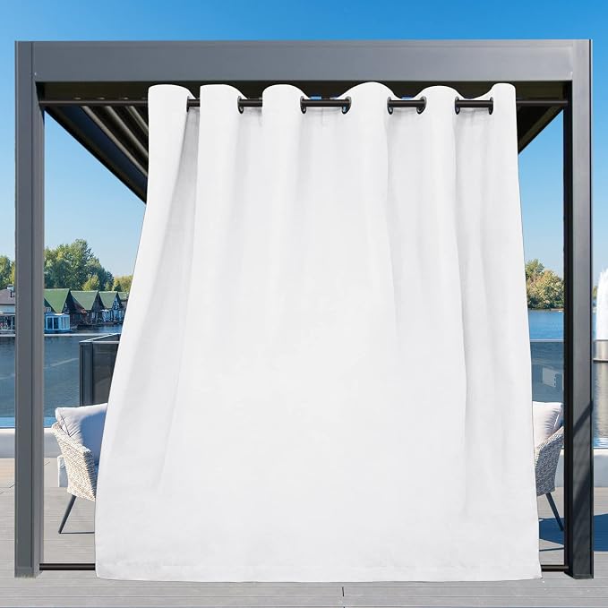 Easy-Going Outdoor Curtains for Patio 1 Panel, 110x120 inch, Weatherproof - Image 3