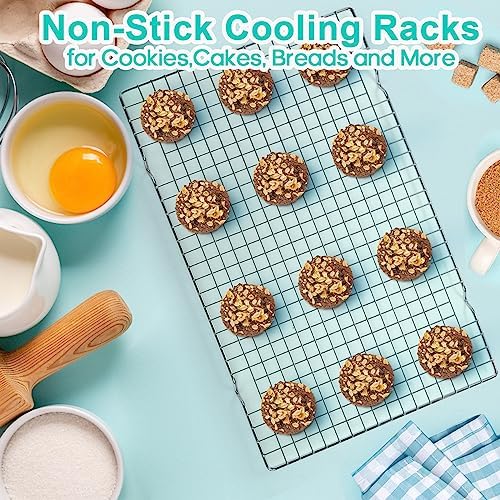 Tebery 2 Pack Heavy-Duty Wire Cooking Rack Baking Racks Fits Half Sheet Pan - Image 5