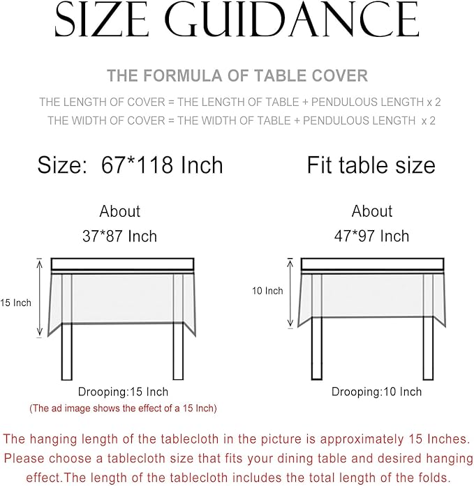 patdrea Designer Vintage Dark Blue Linen Rectangle Tablecloth,French Rustic Floral Pattern Tablecloths,Decorative Table Cover Cloth for Kitchen,Dining,Tea Party,Home,Christmas,67"*118"