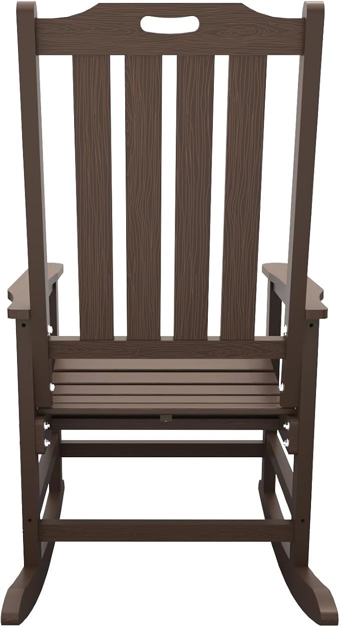 THOEOE Outdoor Rocking Chairs Set of 2, Oversized Patio Rocking Chair | HDPE - Image 10