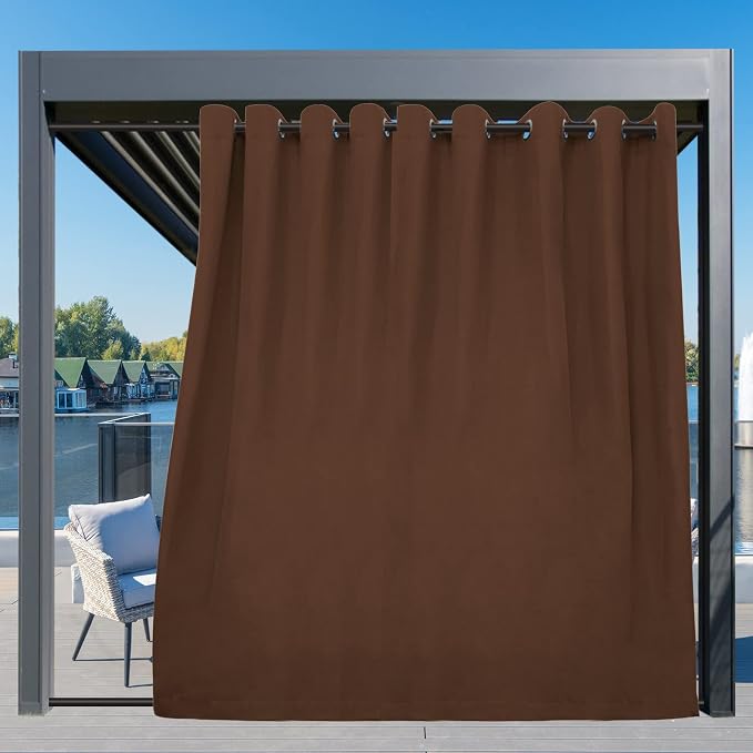Easy-Going Outdoor Curtains for Patio 1 Panel, 150x108 inch, Weatherproof - Image 3