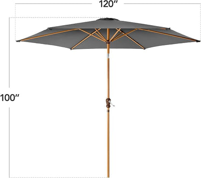 Best Choice Products 10ft Market Umbrella, Outdoor Sun Shade - Image 2