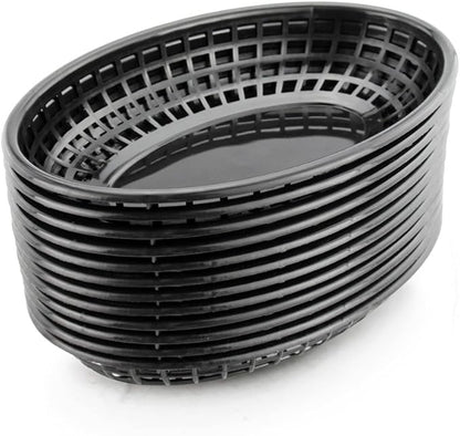 New Star 44157 Fast Food Baskets, 9 1/4-Inch By 6-Inch, Set of 36, Black