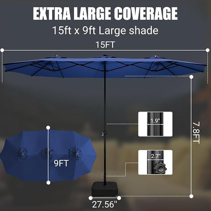15FT Double-Sided Patio Umbrella - Image 3