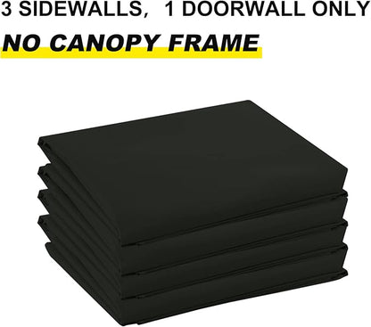 ABCCANOPY Side Wall 10x10, Black (4 Walls Only, NOT Including Frame and Top)