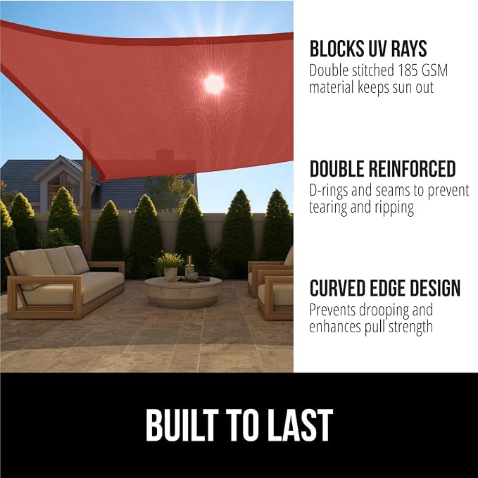 GORILLA GRIP Heavy Duty Sun Shade, UV Protection Fade Tear and Rust Resistant - Image 2