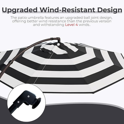 Grand patio 12FT Cantilever Round Umbrella - Image 3