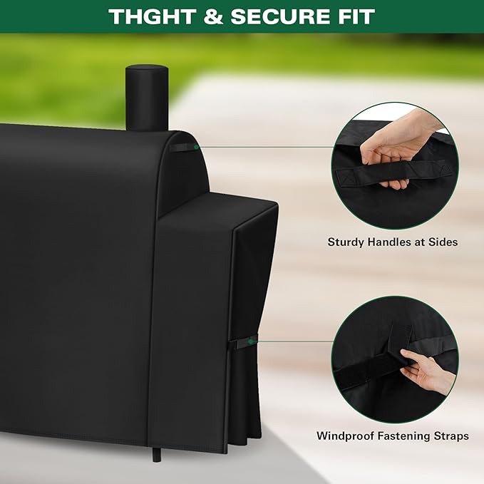 Heavy Duty 600D Grill Cover Fits for Royal Gourmet CC1830V/CC1830 30 Barrel Charcoal Grill Cover
