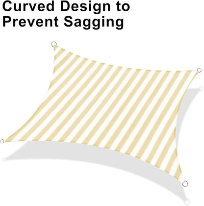 LOVE STORY 12' x 16' Rectangle Sun Shade Sail - Image 6