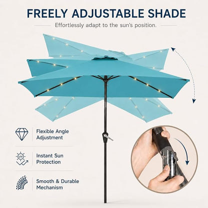 6.5 x 10ft Rectangular Patio Umbrella - Image 5