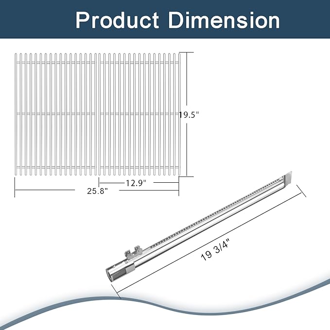 Flavorizer Bars and Heat Deflectors for Weber Genesis II 300/LX 300, GS4 Genesis ii E-310 ii E-315 ii E/S335 ii se-335 Grill (Porcelain Steel, 66032 * 5+ES/410 * 3+66790 * 3+66802 * 2)
